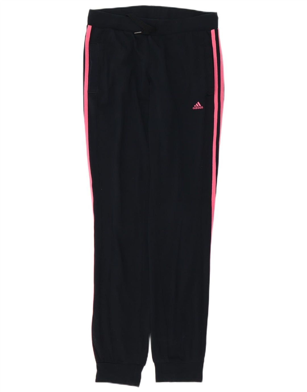 Γυναικεία αθλητική φόρμα ADIDAS Climalite Παντελόνι Joggers UK 4/6 XS Μαύρο βαμβακερό