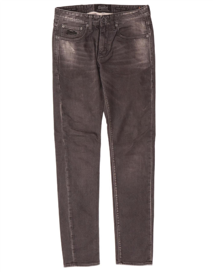 Ανδρικό τζιν SUPERDRY Slim Tapered W30 L32 Γκρι βαμβακερό