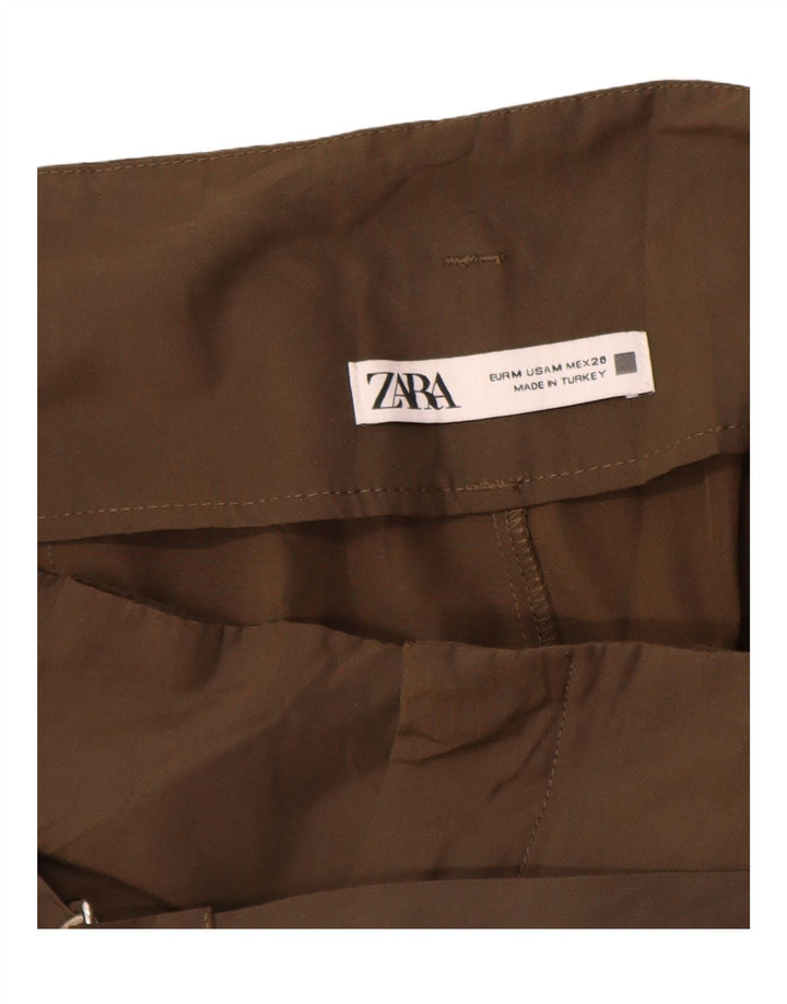 Zara Γυναικείο Παντελόνι Cargo Medium W28 L26 Khaki Polyester