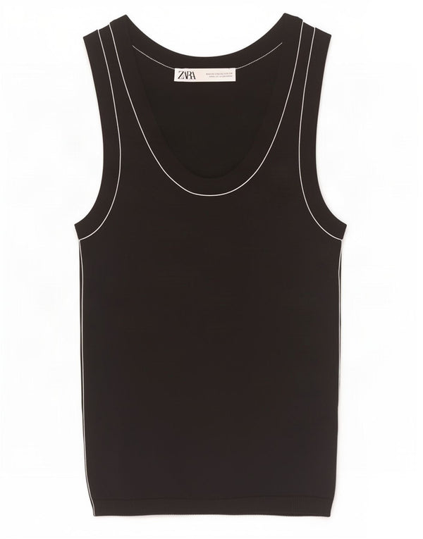 Zara Γυναικείο Γιλέκο Τοπ UK 4 XS Μαύρο