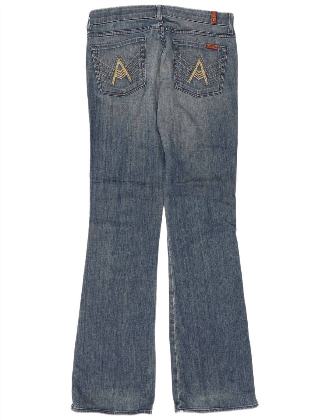 7 For All Mankind Γυναικεία τζιν με φλας W32 L34 Μπλε βαμβακερό