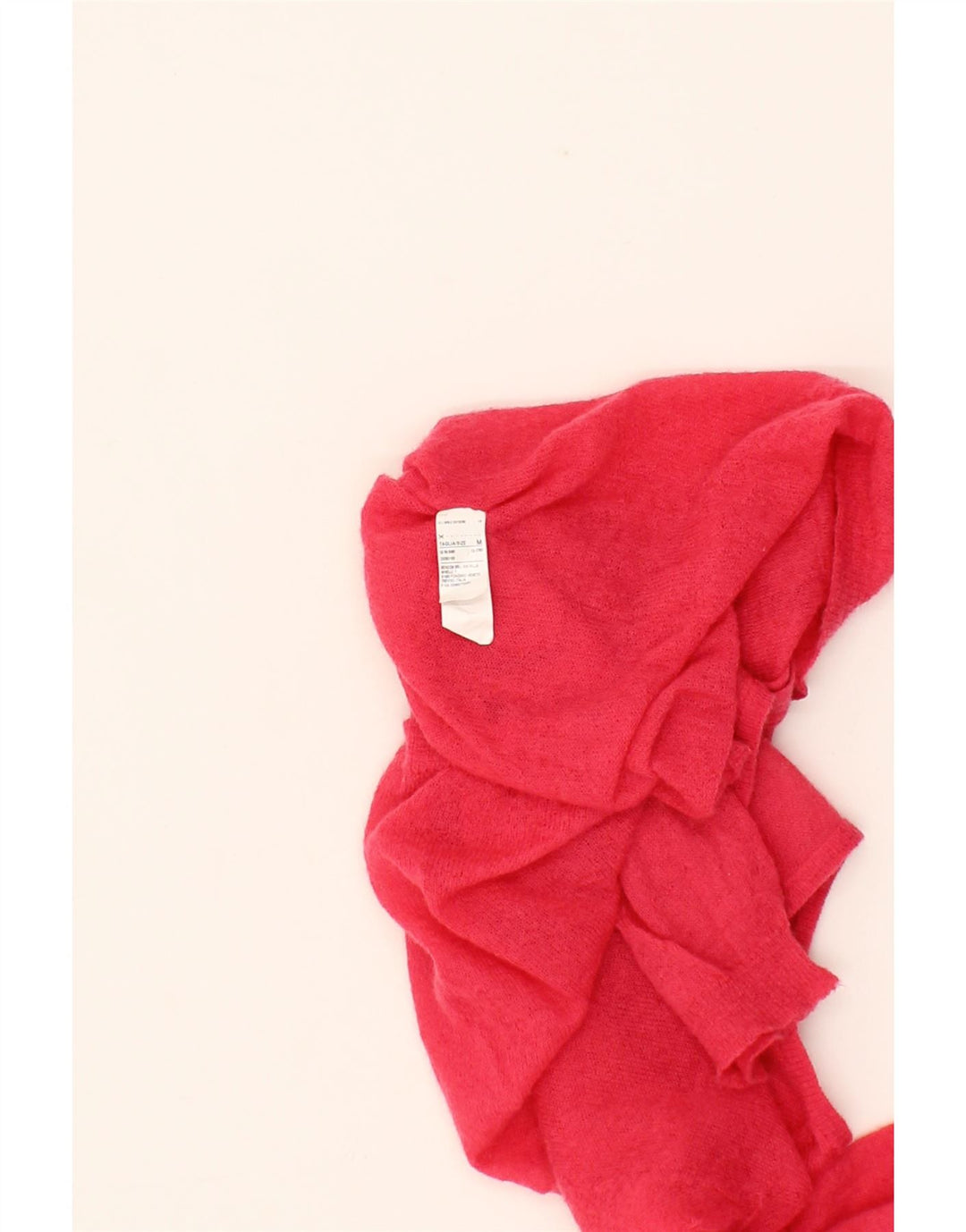 BENETTON Womens Crop Cardigan Sweater UK 12 Medium Pink Polyamide Vintage Benetton and Second-Hand Benetton from Messina Hembry 