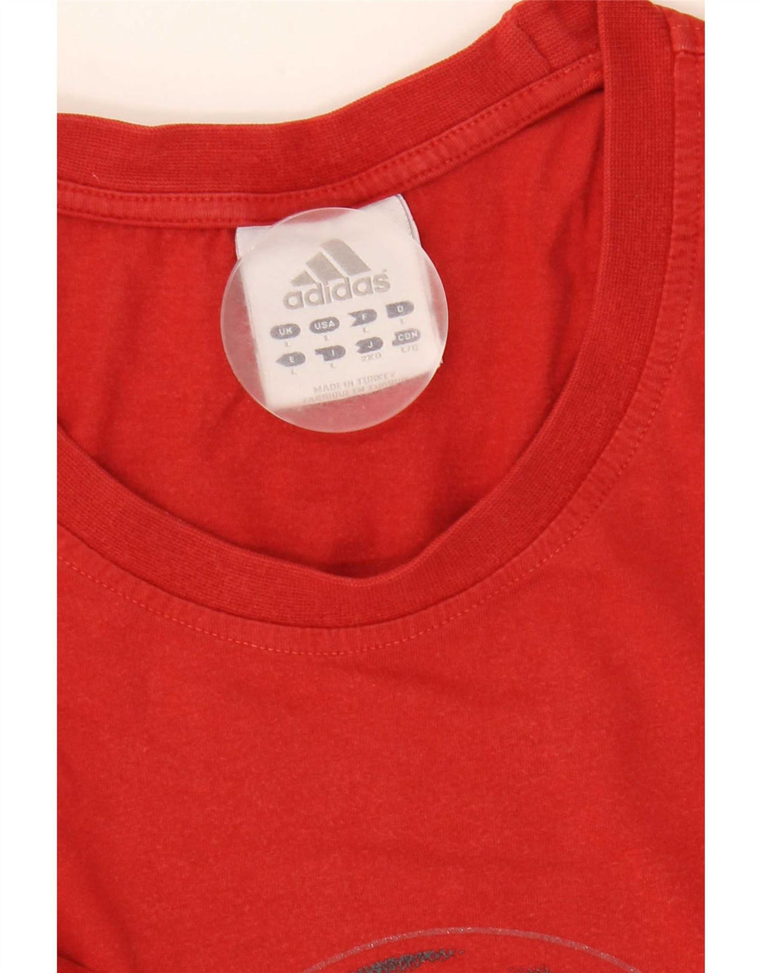 Ανδρικό γραφικό T-Shirt Adidas Top μεγάλο κόκκινο