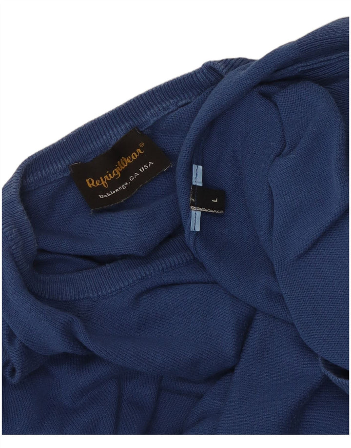 Ανδρικό πουλόβερ Refrigiwear Crew Neck Jumper Large Blue