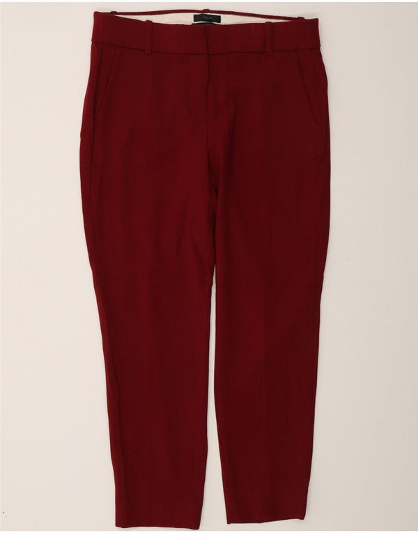 J. CREW Γυναικείο Cameron Slim Chino Παντελόνι US 8 Medium W30 L27 Maroon