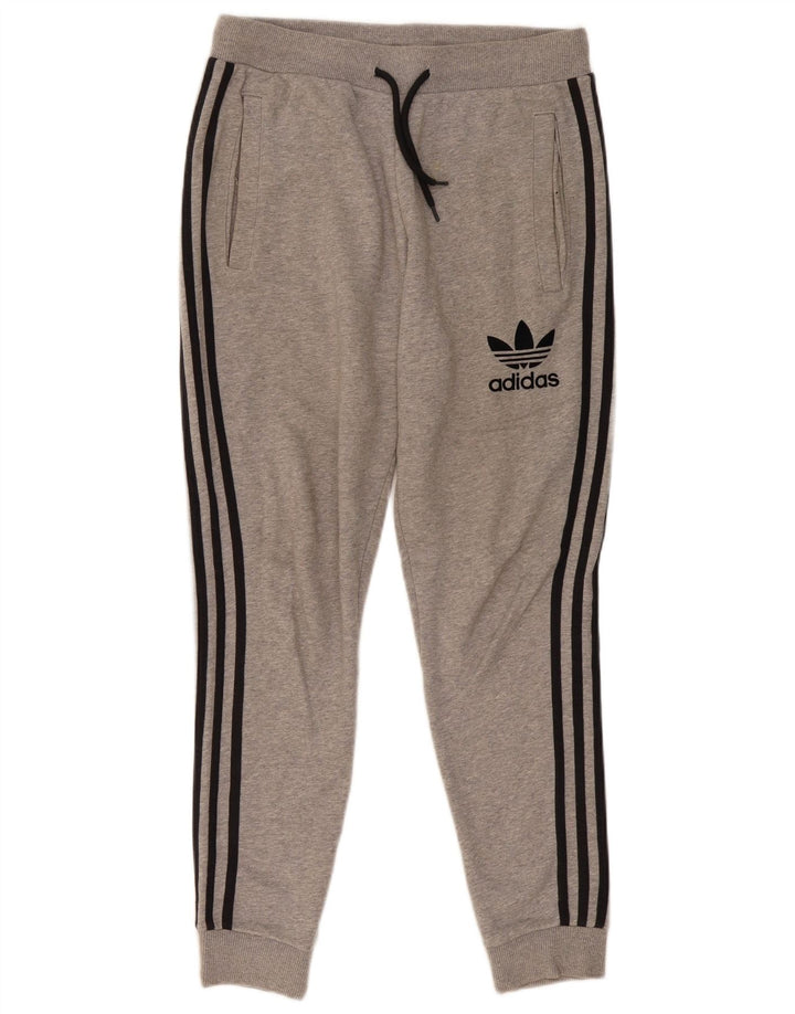 Ανδρική φόρμα Adidas Παντελόνι Joggers Βαμβακερό μεσαίο γκρι
