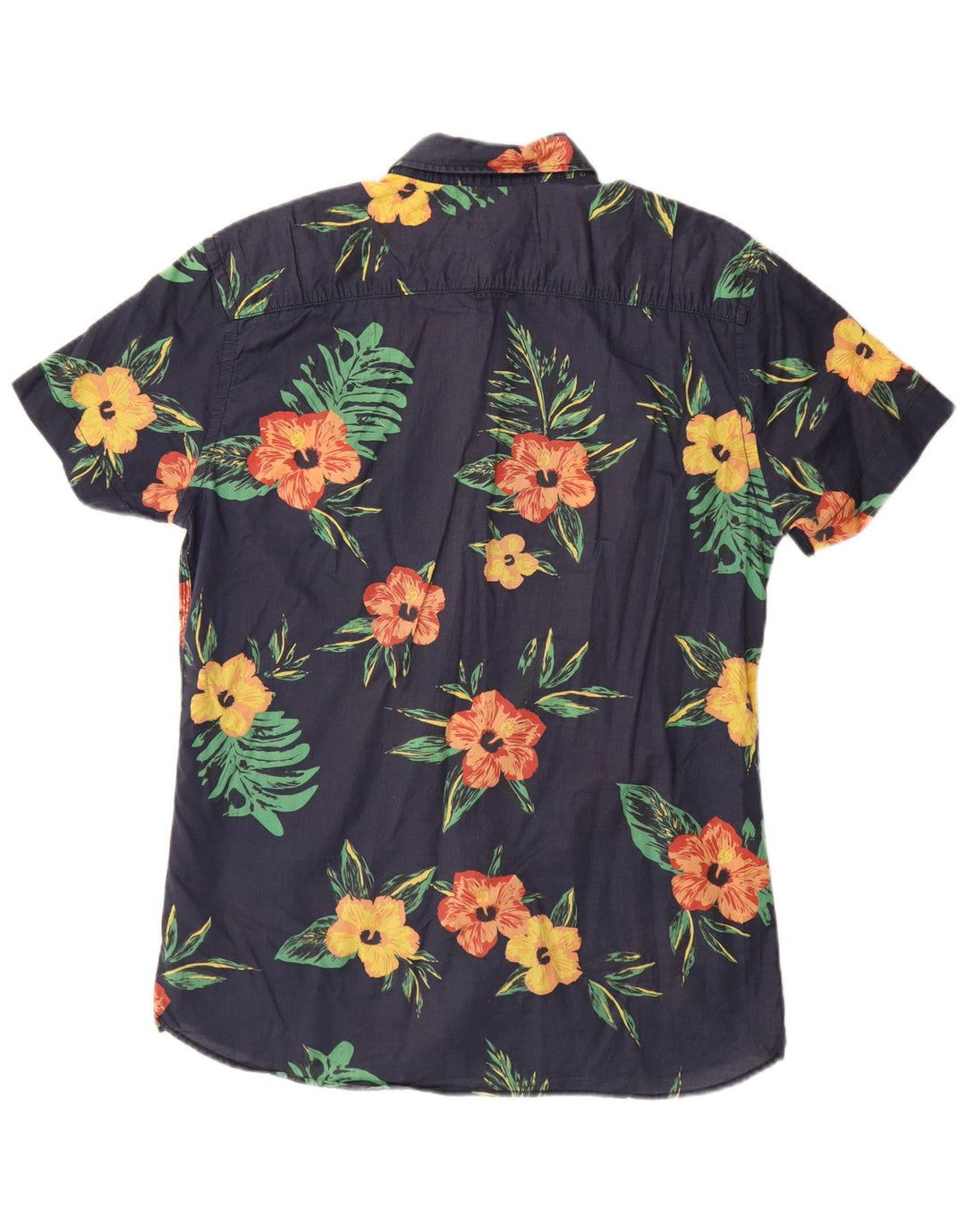 JACK & JONES Ανδρικό κοντομάνικο πουκάμισο μεγάλο μπλε ναυτικό φλοράλ βαμβακερό