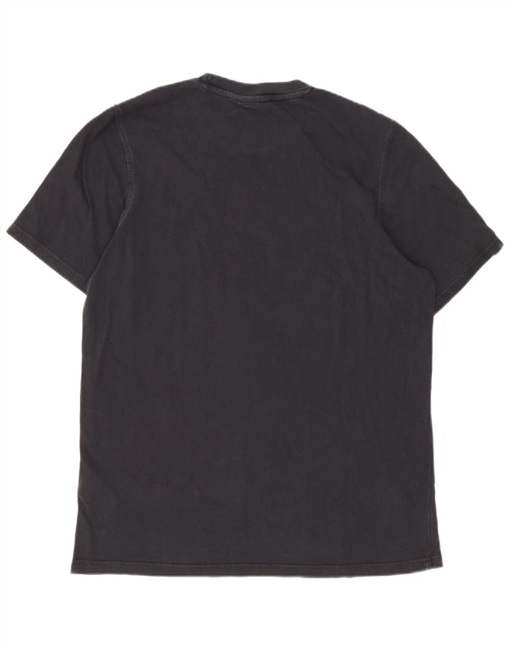 Ανδρικό γραφικό T-Shirt ADIDAS Top Μεσαίο μαύρο βαμβακερό