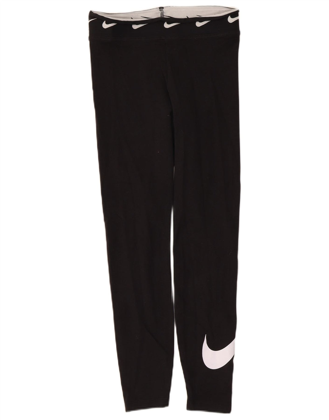 Γυναικεία γραφικά κολάν Nike UK 10 μικρά βαμβακερά μαύρα