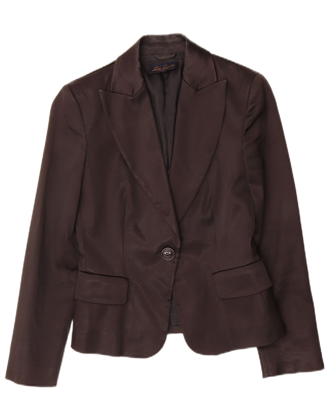 Luisa Spagnoli Γυναικείο Μπουφάν 1 Κουμπί Blazer IT 42 Medium Black Acetate