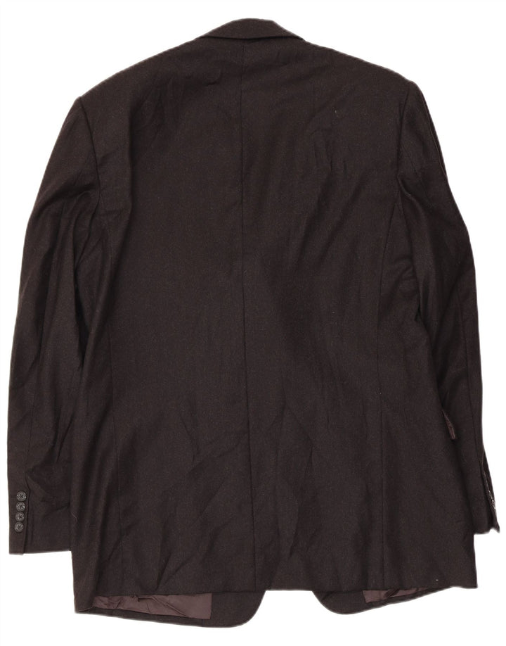 Burberrys Ανδρικό τζάκετ Blazer 3 κουμπιών IT 52 μεγάλο μαύρο μάλλινο