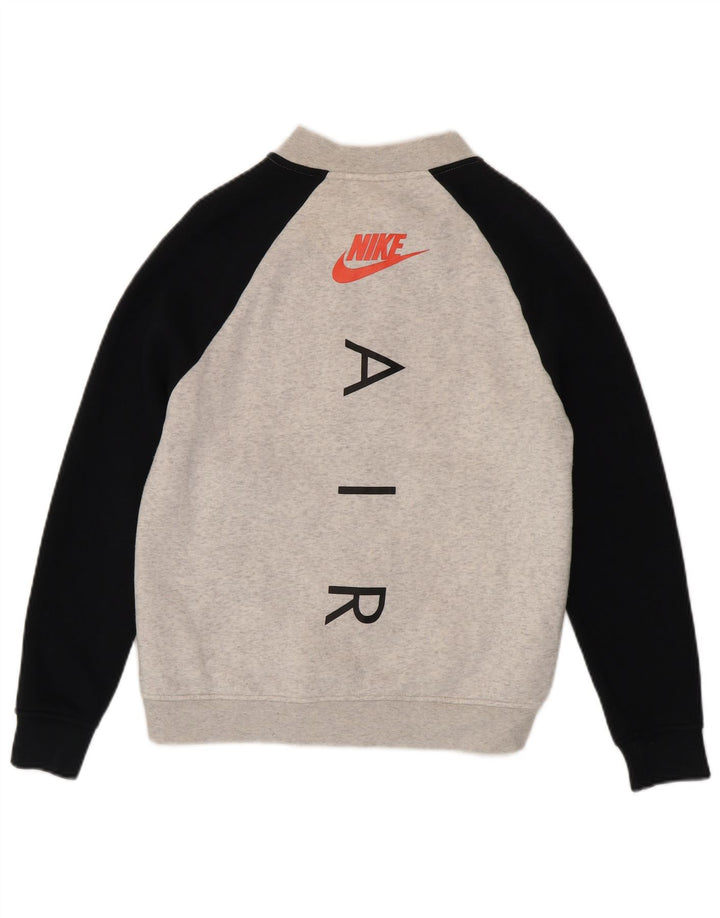 Ανδρική φόρμα αθλητικής φόρμας Nike με γραφικό μπουφάν, μικρό γκρι, βαμβακερό