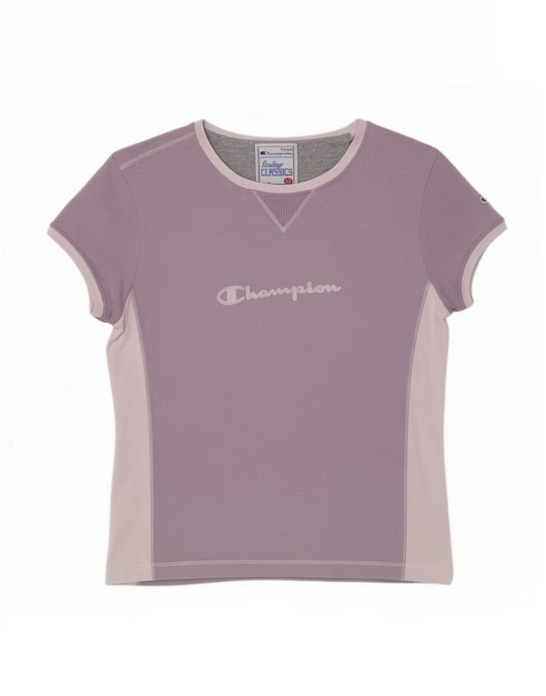 Champion Womens Heritage Classics Graphic T-shirt Top 12 Medium Purple