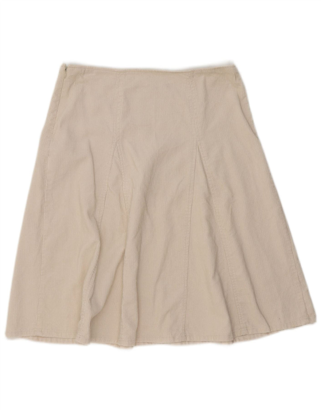 Zara Γυναικεία Κοτλέ Φούστα Μεσαία W32 Λευκή