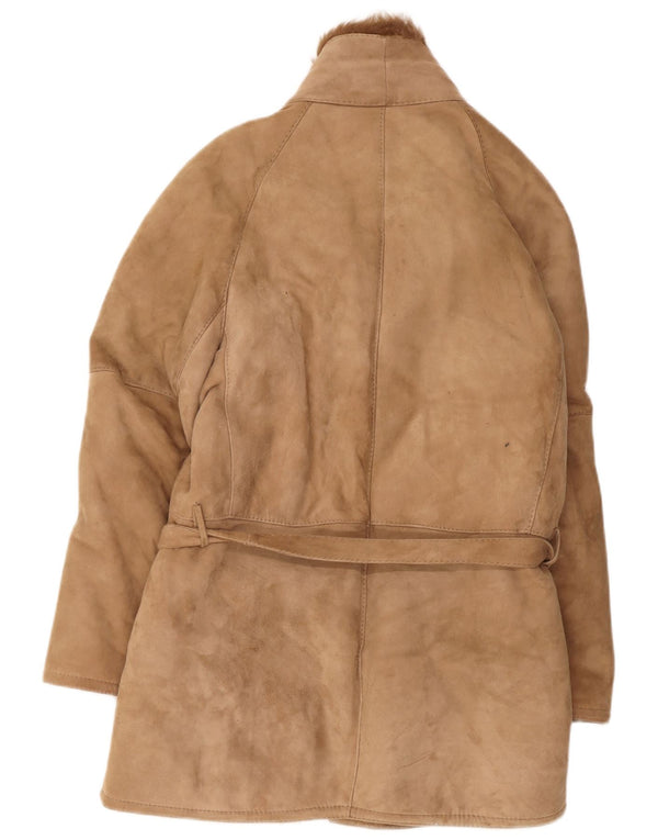 Vintage Ανδρικό Πανωφόρι Shearling IT 46 Small Beige