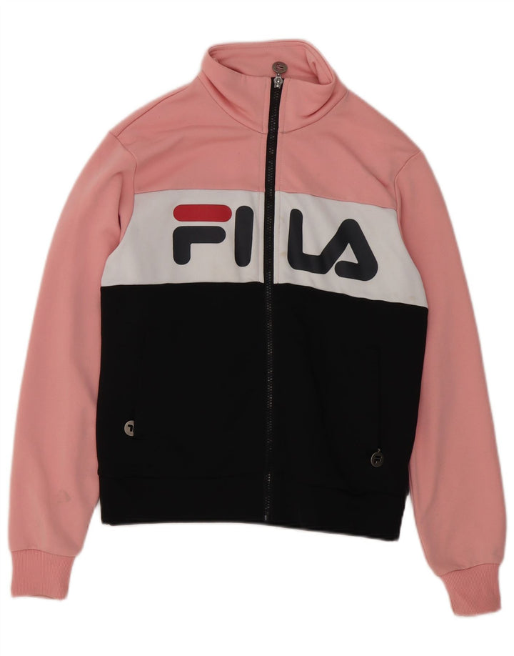 Γυναικεία φόρμα γραφικών Fila Top Jacket UK 6 XS Πολύχρωμο Colourblock