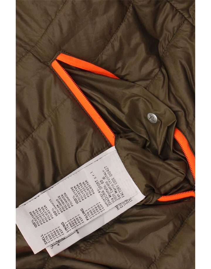 Diadora Mens Utility Reversible Jacket UK 42 XL Khaki Polyester