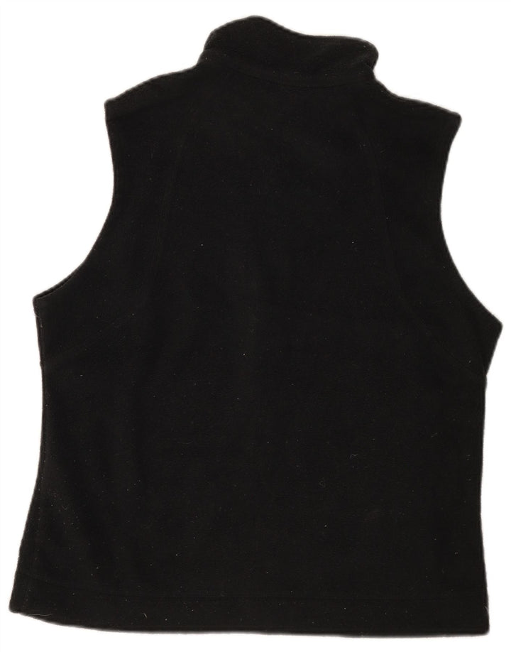 COLUMBIA Γυναικείο Fleece Gilet UK 14 Medium Black Polyester