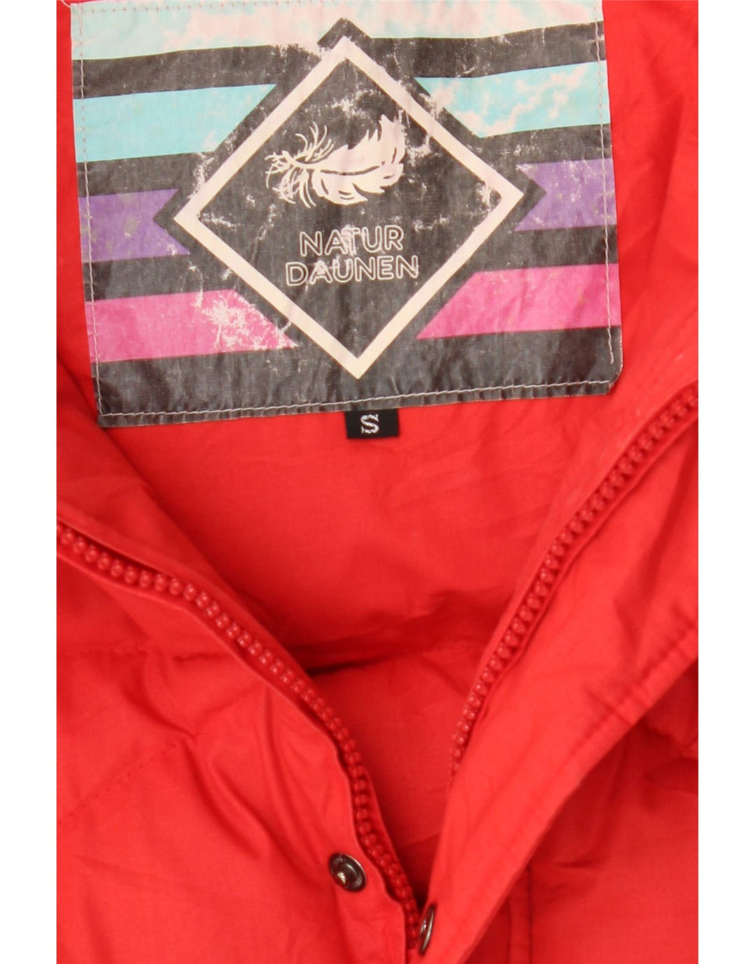 VINTAGE Mens Padded Jacket UK 36 Small Red Polyester Vintage Vintage and Second-Hand Vintage from Messina Hembry 