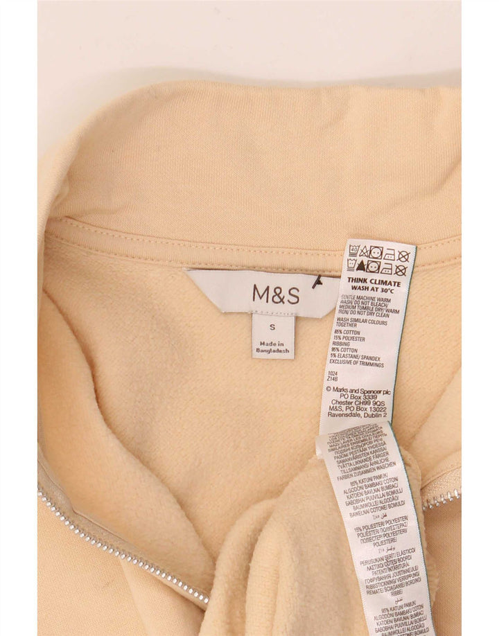 Marks & Spencer Γυναικεία φούτερ μεγάλου μεγέθους Jumper UK 10 Small Beige