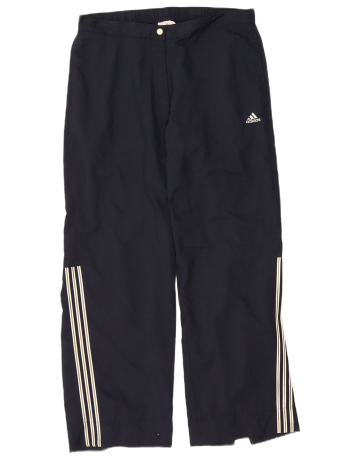 Γυναικεία αθλητική φόρμα ADIDAS Παντελόνι UK 16 Large Navy Blue Polyester