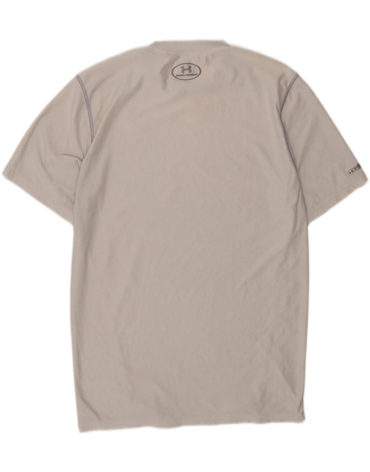 UNDER ARMOUR Mens T-Shirt Top Medium White Polyester