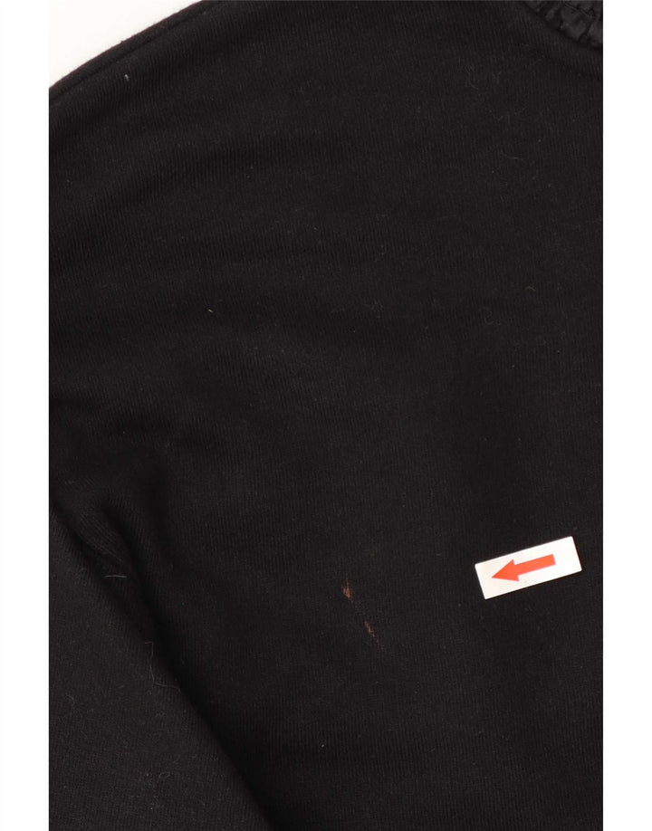 Zara Γυναικεία Μακρυμάνικη Μπλούζα Oversized Μπλούζα UK 10 Small Black Cotton