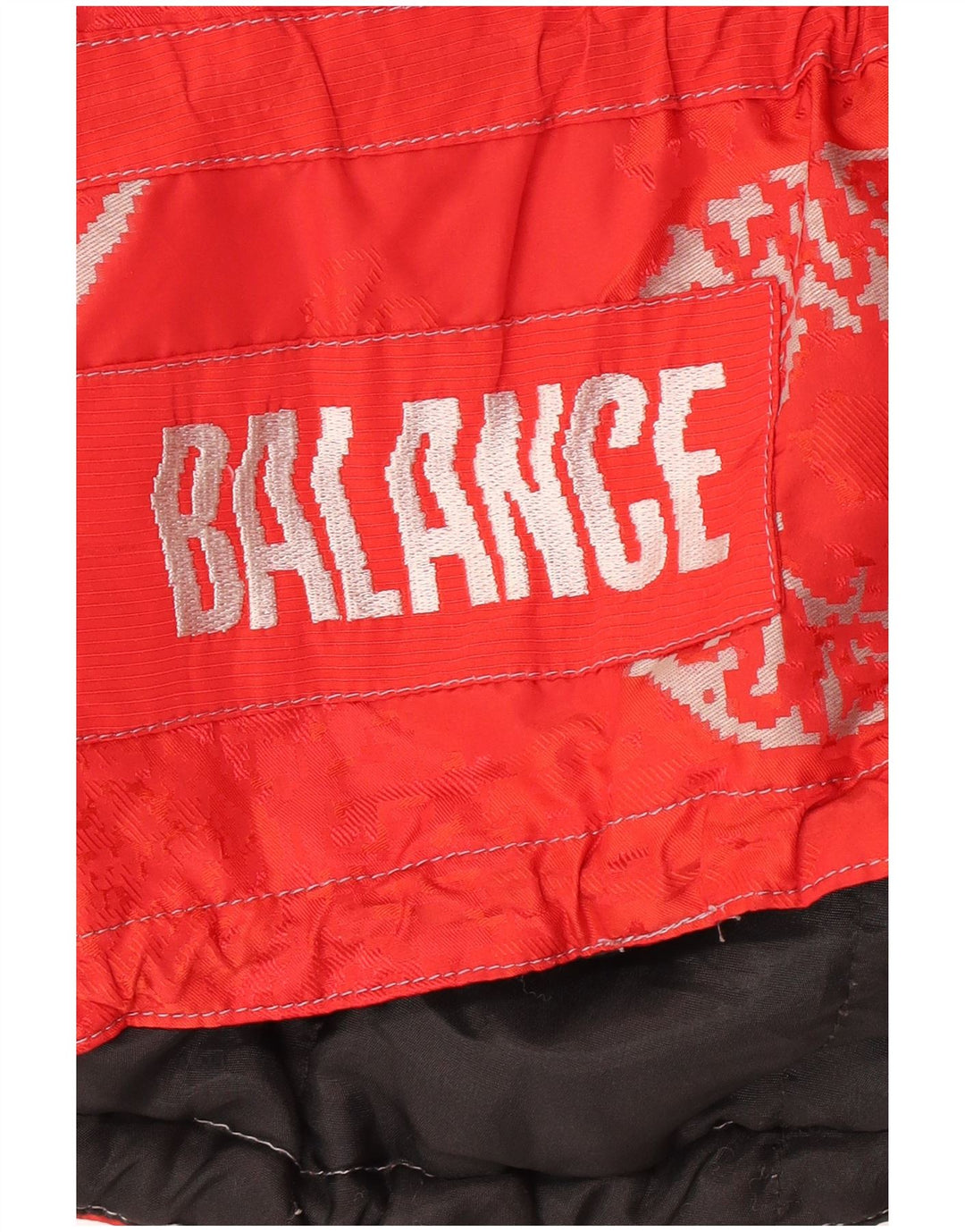 VINTAGE Ανδρικά γραφικά Gilet UK 40 Large Red Polyamide