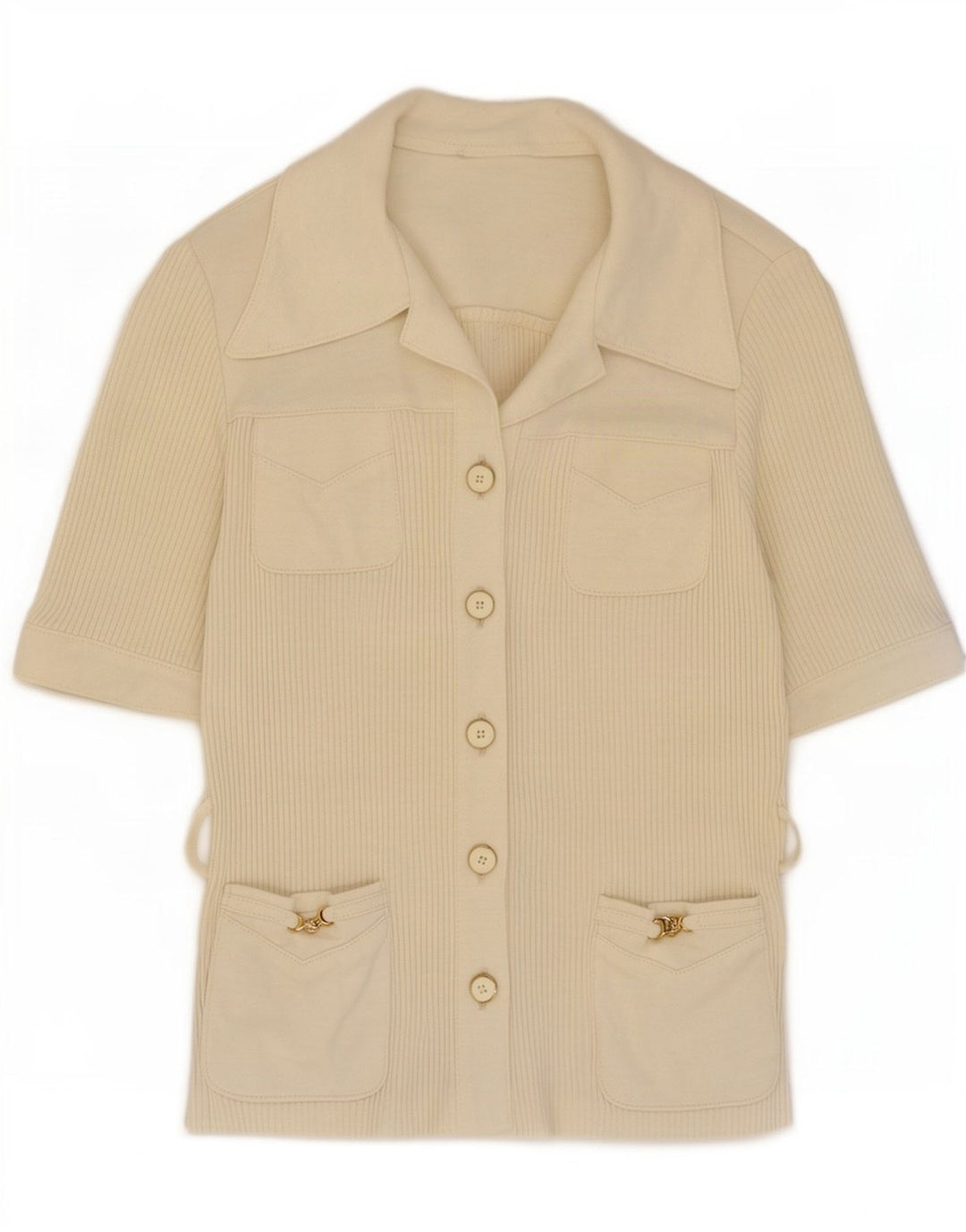 Γυναικείο κοντομάνικο ζακέτα Karner IT 40 Small Off White