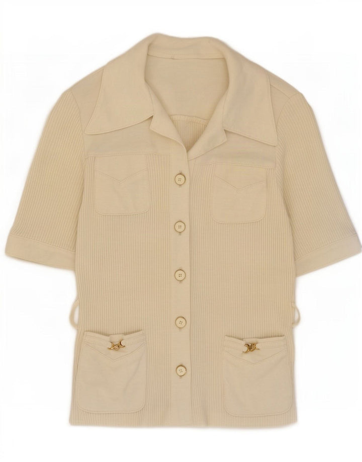 Γυναικείο κοντομάνικο ζακέτα Karner IT 40 Small Off White