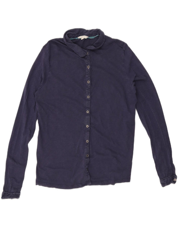 White Stuff Γυναικείο Πουκάμισο UK 12 Medium Navy Blue βαμβακερό