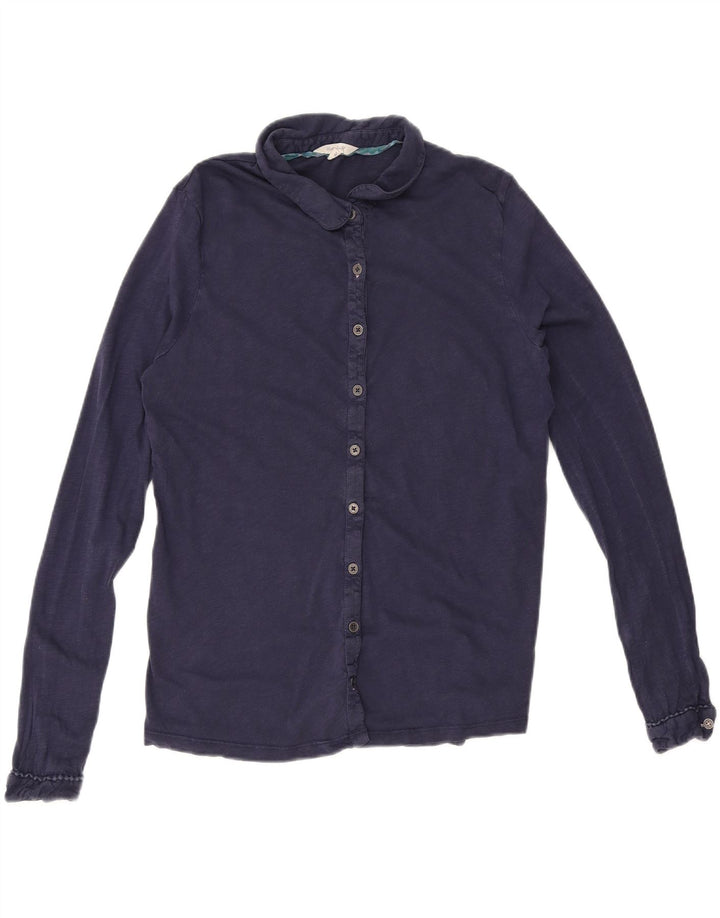 White Stuff Γυναικείο Πουκάμισο UK 12 Medium Navy Blue βαμβακερό