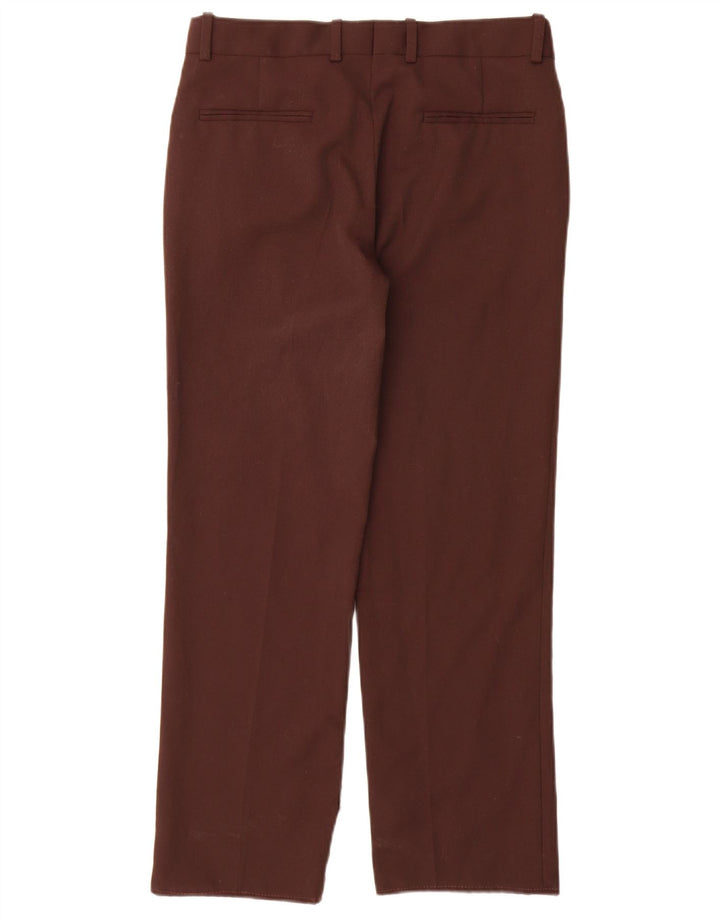 Zara Γυναικείο ίσιο παντελόνι Chino Small W26 L28 Brown Polyester