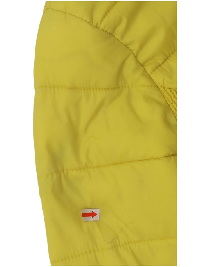 SUPERDRY Γυναικείο μπουφάν με κουκούλα UK 14 Medium Yellow Nylon
