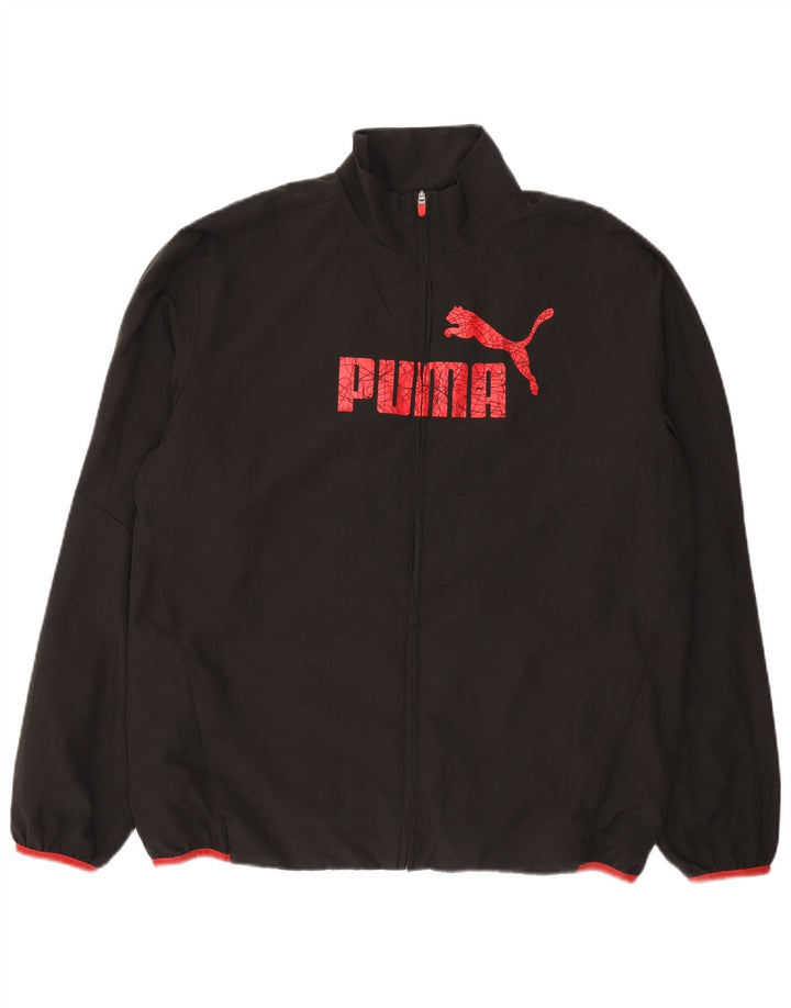 Ανδρική αθλητική φόρμα γραφικών Puma Top Jacket XL Μαύρο πολυεστέρα