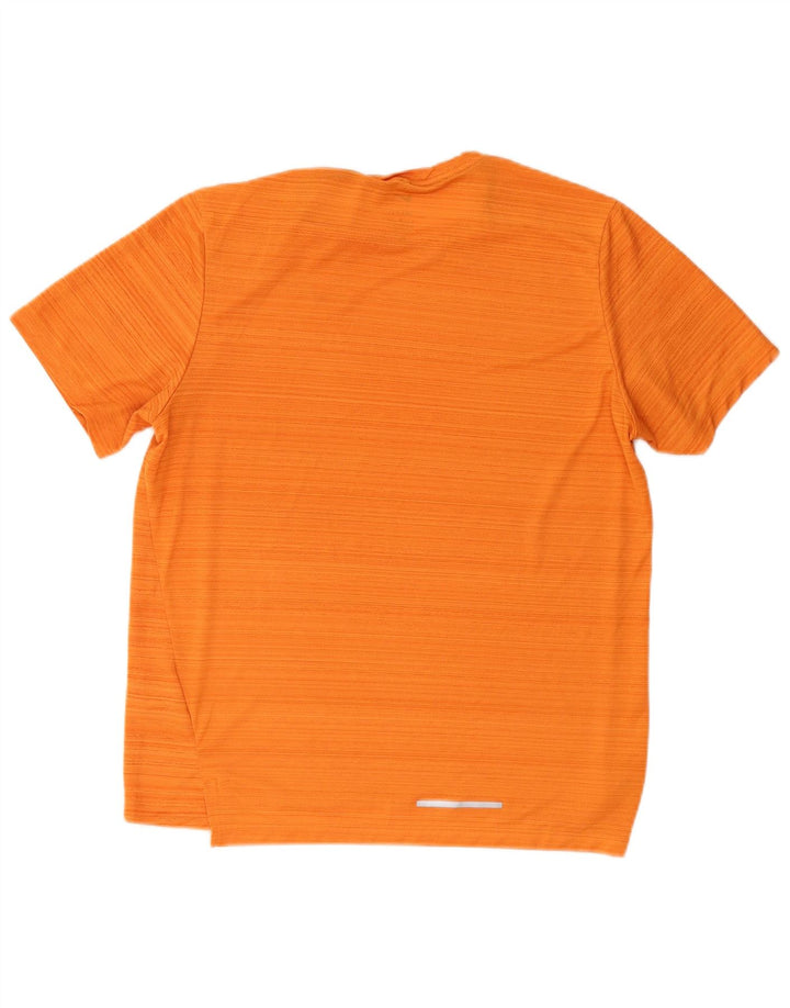 Ανδρικό μπλουζάκι NIKE Dri Fit Top μεγάλο πορτοκαλί με ρίγες πολυεστέρας