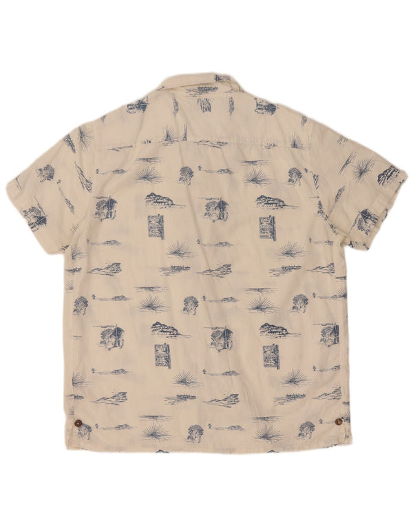 Lee Mens Abstract Pattern Πουκάμισο κανονικής εφαρμογής, μεγάλο λευκό βαμβακερό