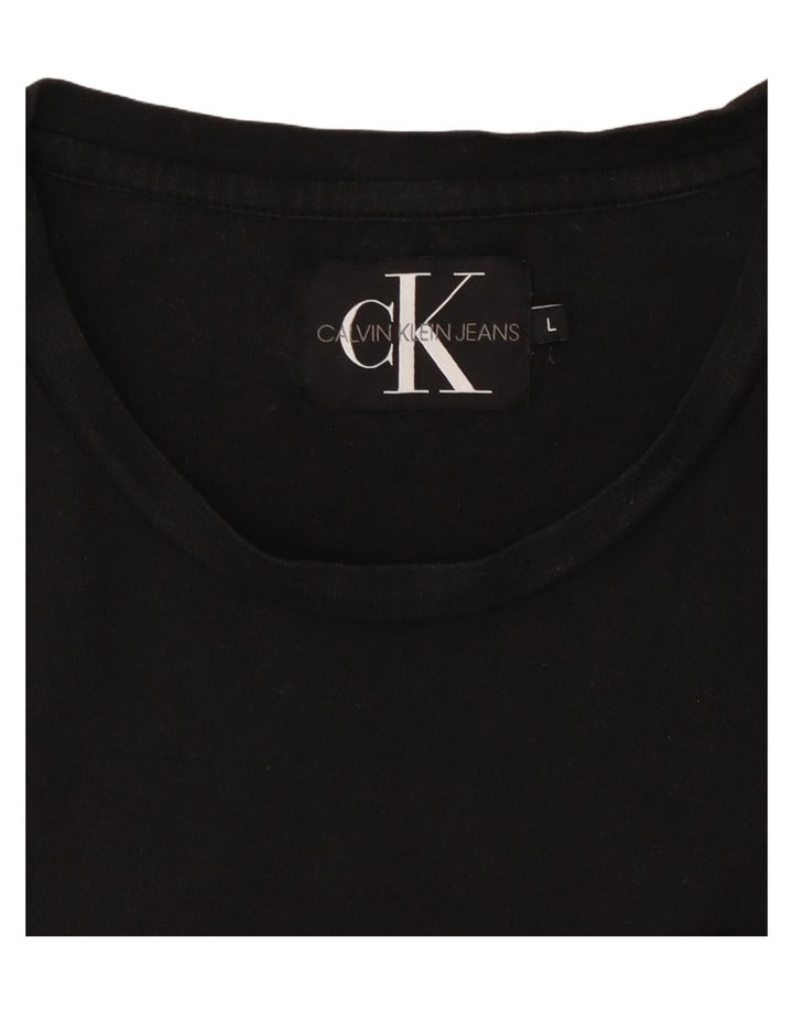 Ανδρικό T-shirt CALVIN KLEIN JEANS Top Large Μαύρο