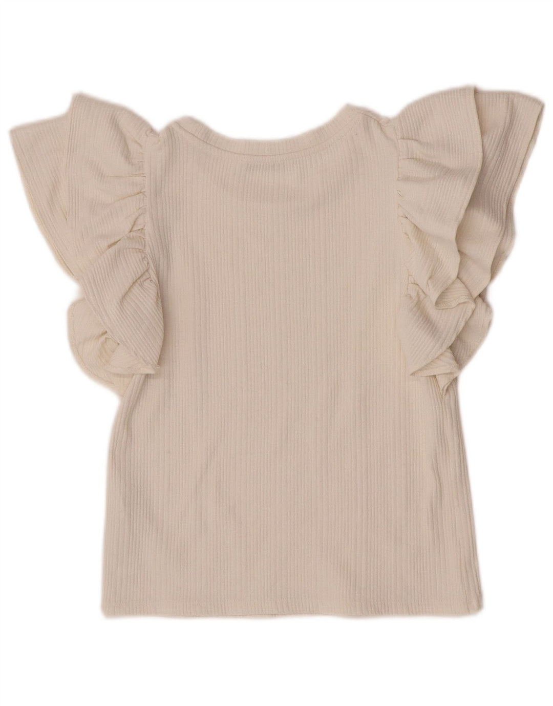 Zara Γυναικεία Μπλούζα Crop Top UK 12 Medium White Polyester