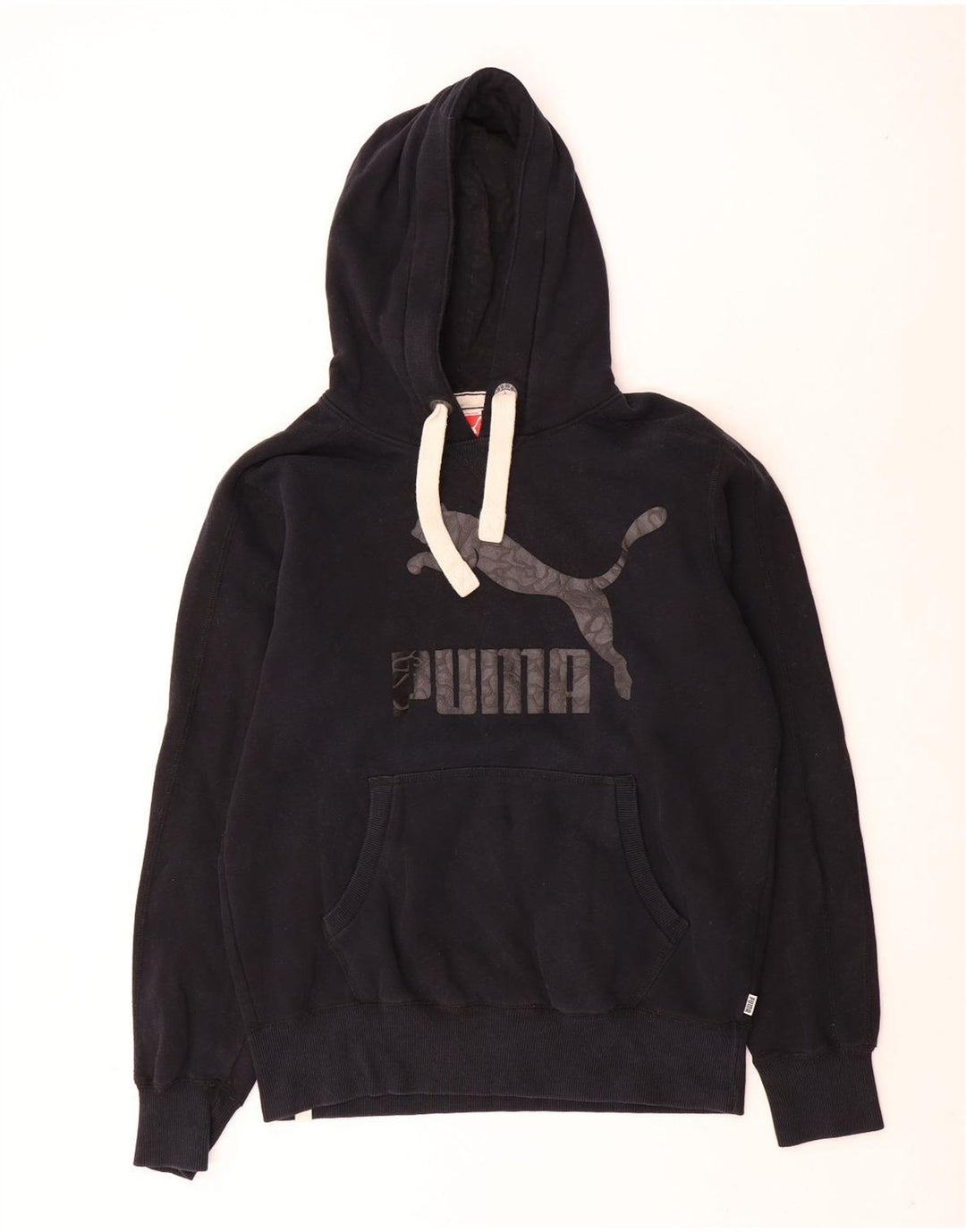 Ανδρικό γραφικό κουκούλα Puma, μεσαίο μαύρο βαμβακερό