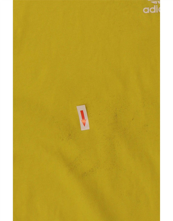 Ανδρικό γραφικό T-Shirt Adidas Top Medium Yellow