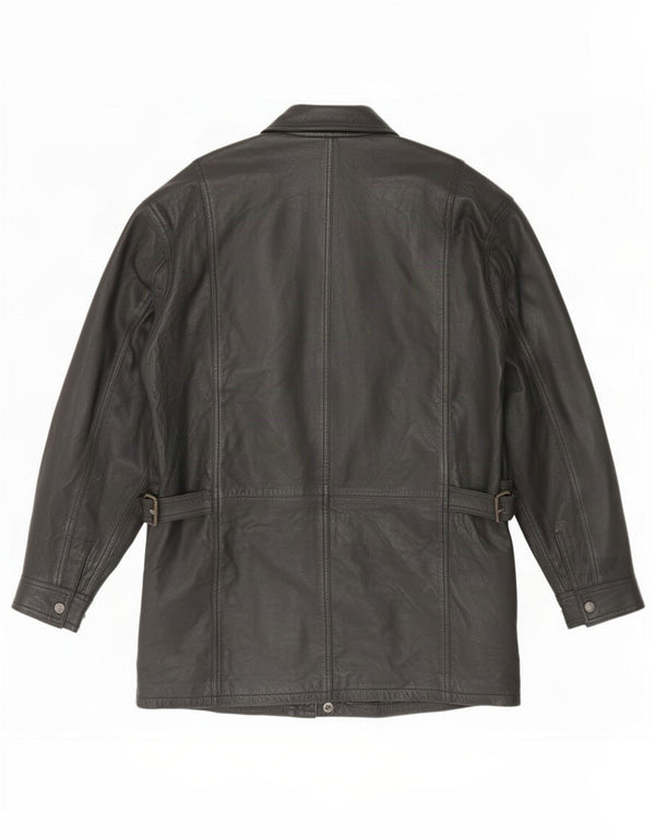 Vintage Ανδρικό Δερμάτινο Μπουφάν UK 42 XL Μαύρο