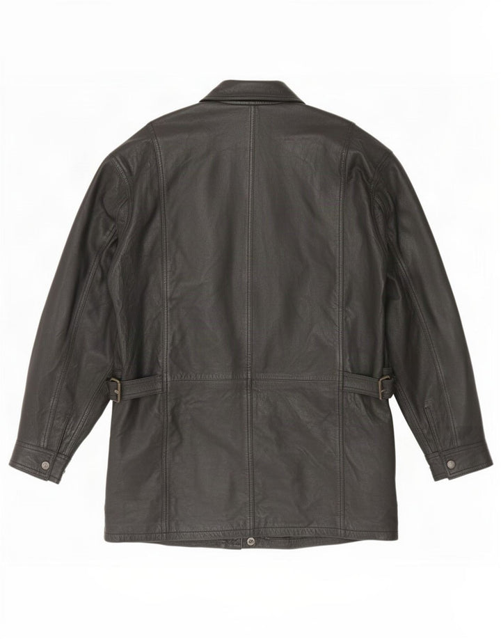 Vintage Ανδρικό Δερμάτινο Μπουφάν UK 42 XL Μαύρο