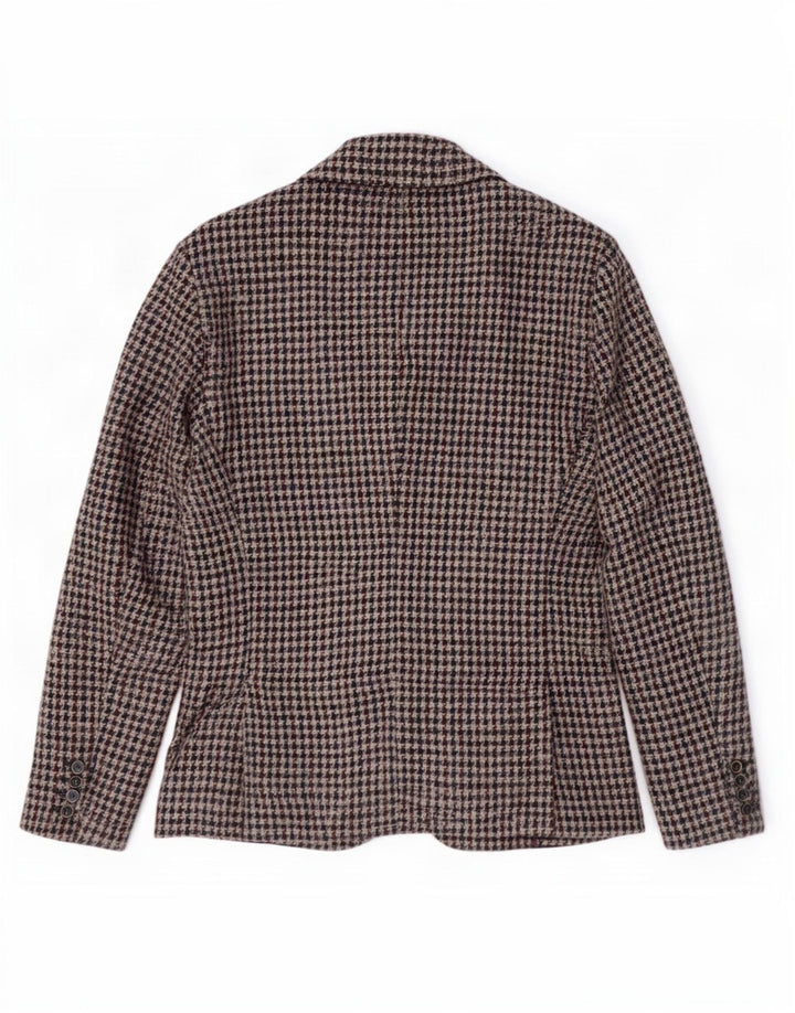 Vintage Ανδρικό σακάκι με 2 κουμπιά σακάκι IT 52 XL Navy Blue Houndstooth