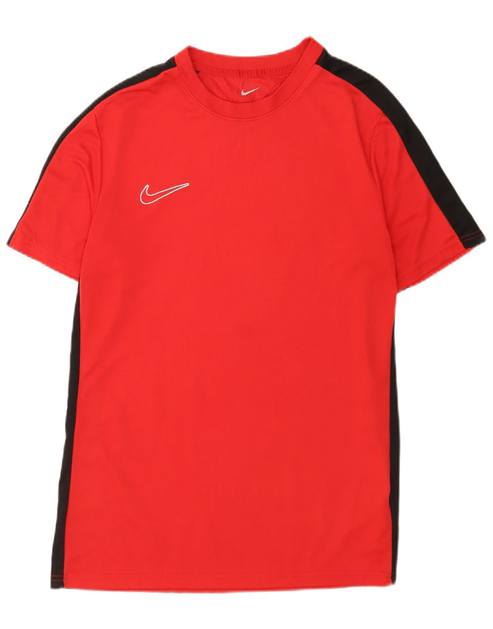 Ανδρικό μπλουζάκι Nike Dri Fit Top Large Red Colorblock Πολυεστέρας
