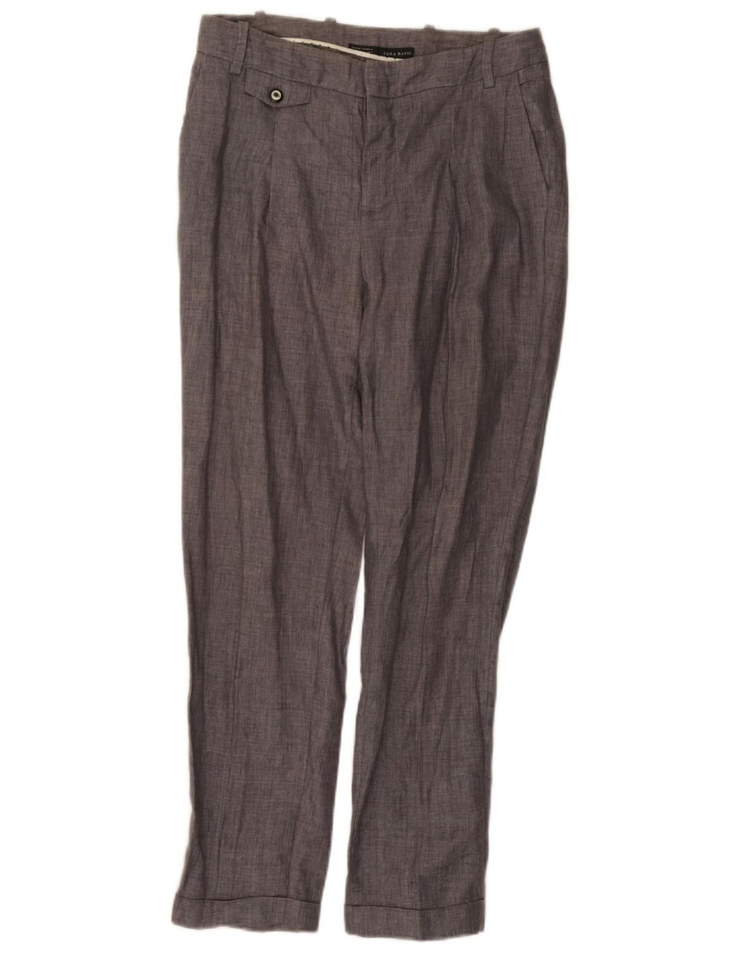 Zara Γυναικείο ίσιο παντελόνι Chino Medium W28 L27 Γκρι
