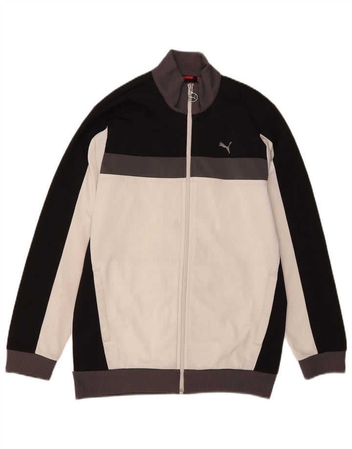 Μπουφάν Puma Boys αθλητική φόρμα 11-12 ετών Λευκό Colourblock