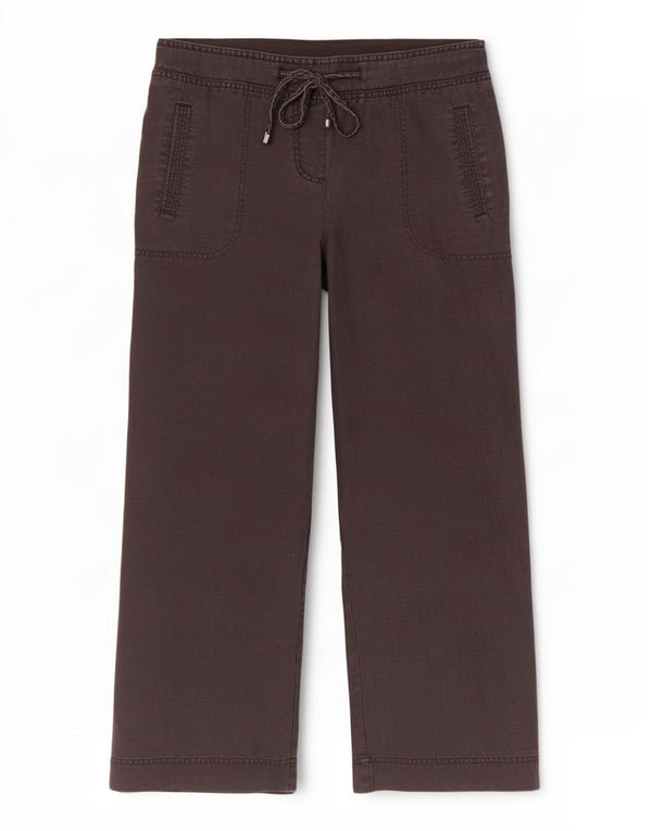 Marks & Spencer Γυναικείο φαρδύ παντελόνι UK 12 Medium W30 L24 Μαύρο
