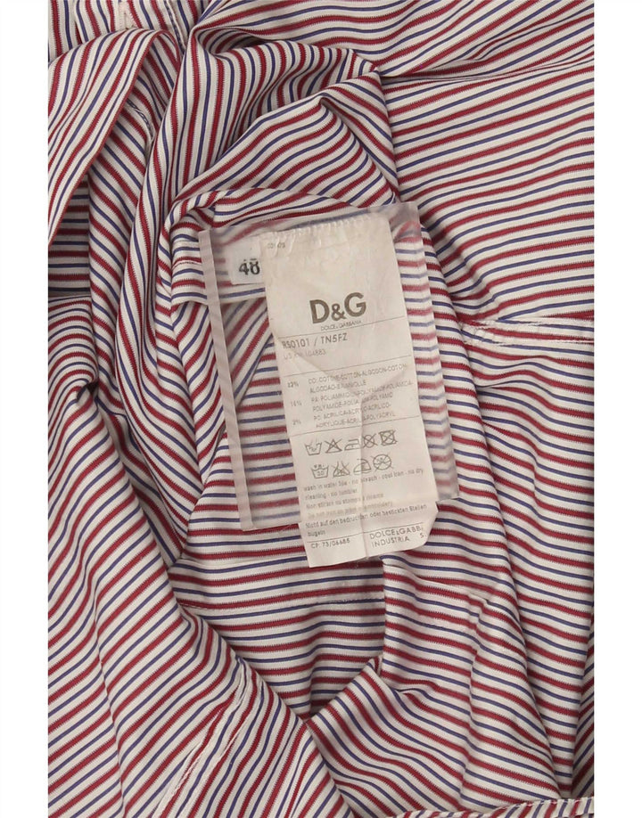 Ανδρικό πουκάμισο Dolce & Gabbana IT 48, μεσαίο πολύχρωμο βαμβακερό ριγέ