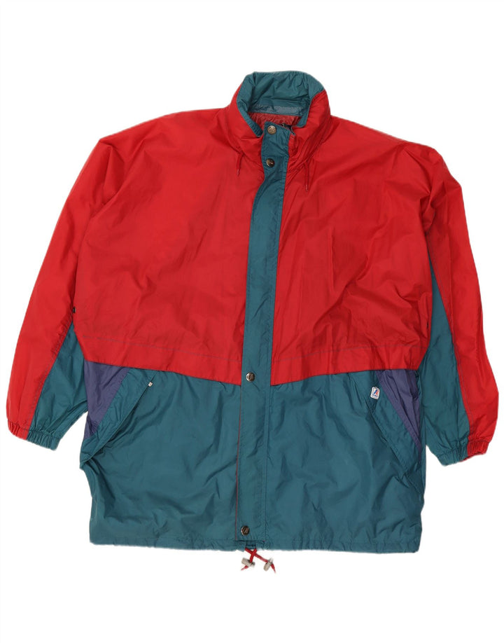 K-WAY Ανδρικό μπουφάν βροχής με κουκούλα UK 42 XL Κόκκινο πολυαμίδιο